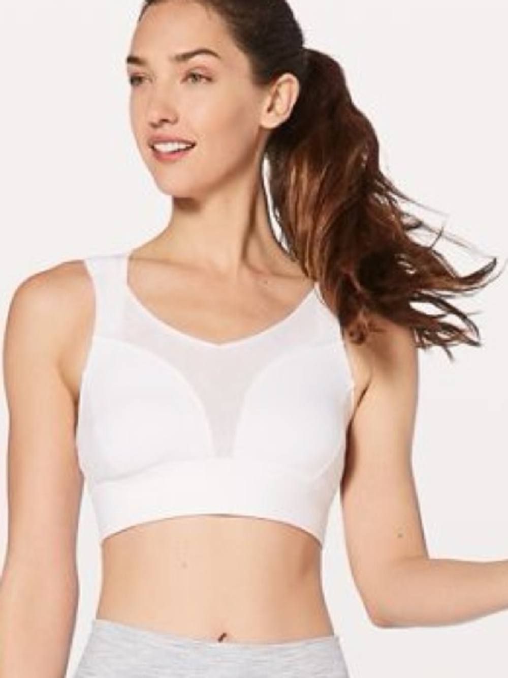 Lululemon Oxygen Bra Mesh panels sports bra medium support sz 4